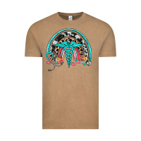 Vintage Coffee nurse rainbow Vintage Tee - NancyCooperArtShop