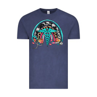Vintage Denim nurse rainbow Vintage Tee - NancyCooperArtShop