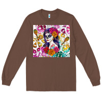 Chestnut sugar skull girl Long Sleeve Tee - RanaPortraitStore