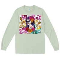 Matcha sugar skull girl Long Sleeve Tee - RanaPortraitStore