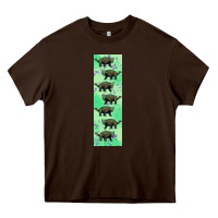 Chocolate Brown dinosaur ankylosaurus pen wrap Heavy Core Tee - Artiststas