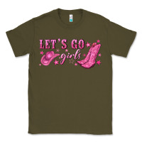 Army Green lets go girls Classic Tee - NancyCooperArtShop