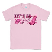 Bubblegum Pink lets go girls Classic Tee - NancyCooperArtShop