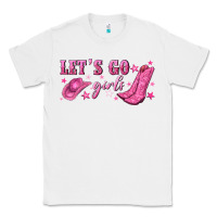 White lets go girls Classic Tee - NancyCooperArtShop