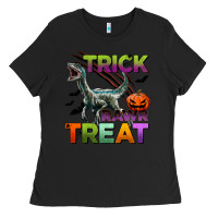 Black trick rawr treat Ladies Tee - BundleAndBundleShop