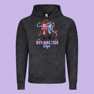 Gymnastics Life Vintage Hoodie Designed By Maliassmallbusiness