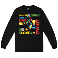Black name puzzle ribbon of inspiration Long Sleeve Tee - LillyAllenDesigns