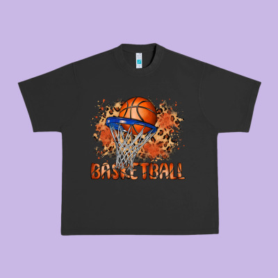 Custom Name Basketball Urban Heavy Tee Designed By Maliassmallbusiness