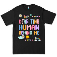 Black dear tiny human behind me Premium Tee - JahusDesignShop