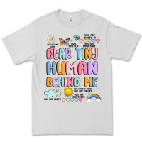 Dove Grey dear tiny human behind me Premium Tee - JahusDesignShop