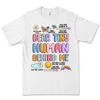 White dear tiny human behind me Premium Tee - JahusDesignShop