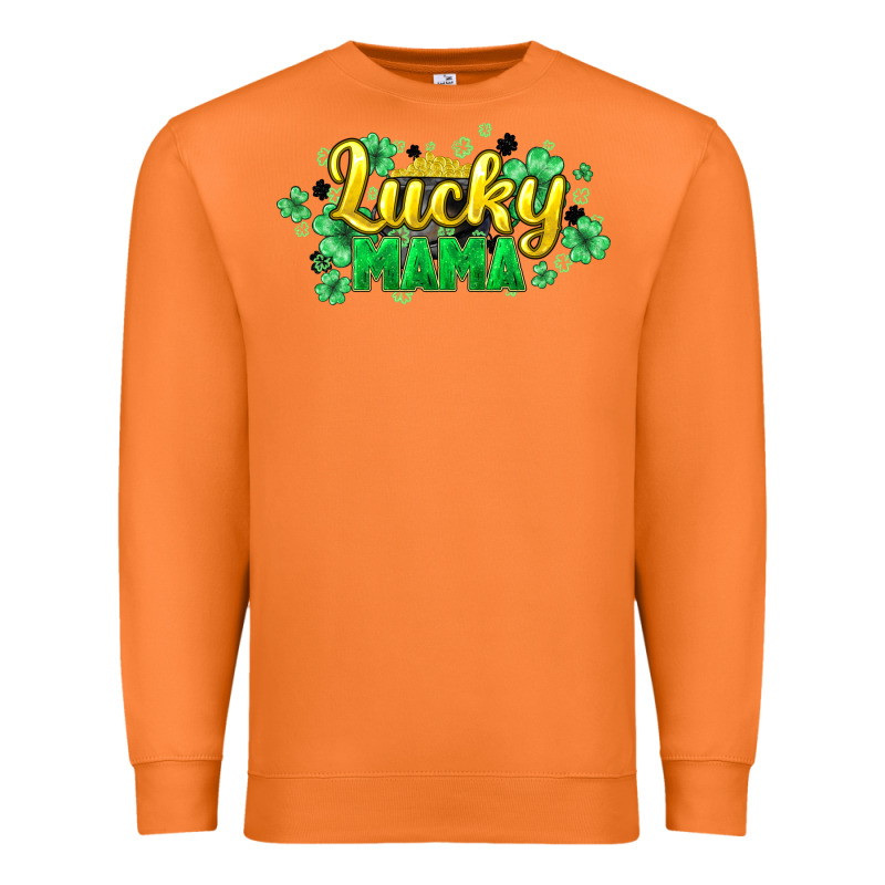 Lucky Mama Mother's Day Premium Sweatshirt by HowdyJamesFarm | Teevron