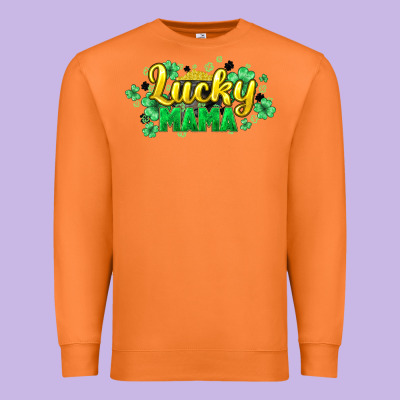 Lucky Mama Mother's Day Premium Sweatshirt Designed By Howdyjamesfarm