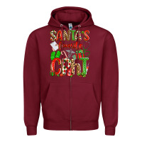 Burgundy santa's favorite cpht Zipper Hoodie - texasbilliewilder