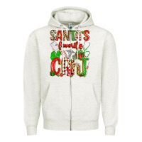 Oatmeal Heather santa's favorite cpht Zipper Hoodie - texasbilliewilder