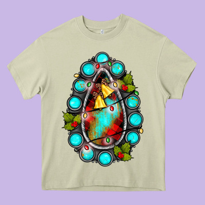 Gemstone Christmas Heavy Core Tee Designed By Jahusdesignshop