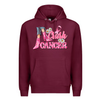 Burgundy crush cancer Premium Hoodie - CowGirlArtShop