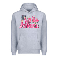 Heather Grey crush cancer Premium Hoodie - CowGirlArtShop