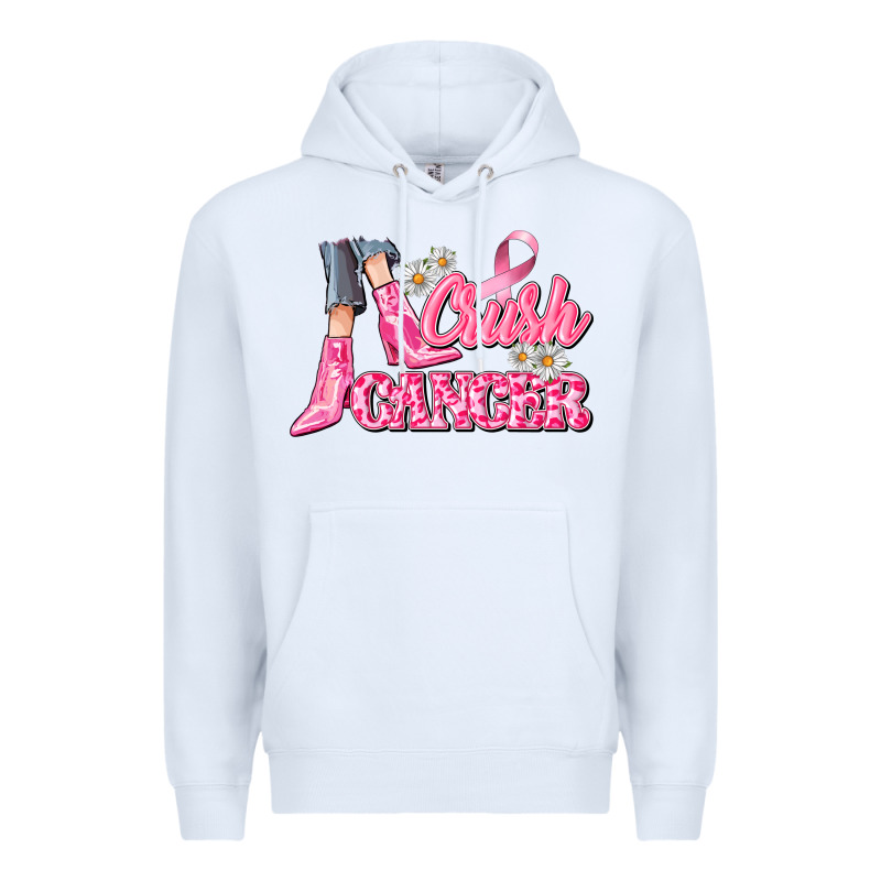 Crush Cancer Premium Hoodie by CowGirlArtShop | Teevron