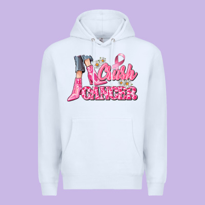 Crush Cancer Premium Hoodie Designed By Cowgirlartshop