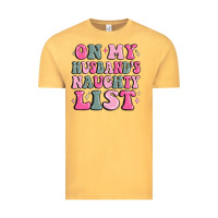 Vintage Mustard on my husband's naughty list Vintage Tee - MaliasSmallBusiness