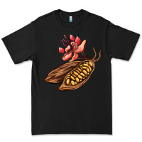 Black cacao beans and flowers Premium Tee - AdoDesignShop