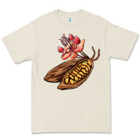 Bone cacao beans and flowers Premium Tee - AdoDesignShop