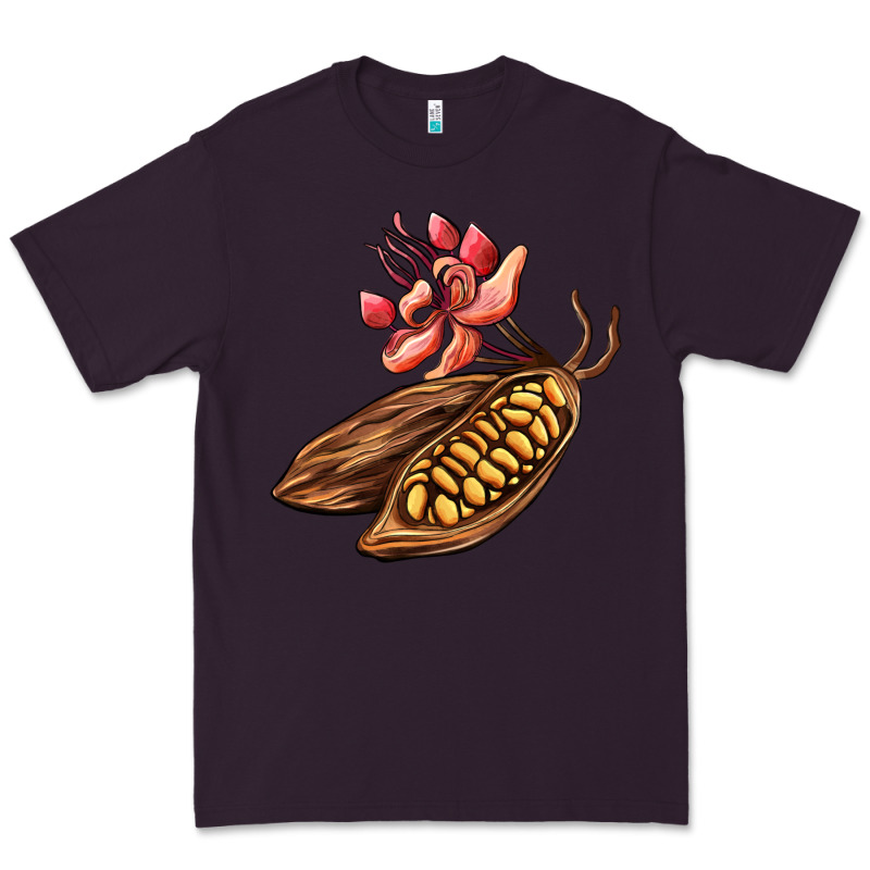 Cacao Beans And Flowers Premium Tee by AdoDesignShop | Teevron