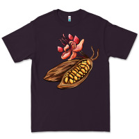 Plum cacao beans and flowers Premium Tee - AdoDesignShop