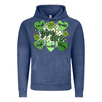 Vintage Denim st. patrick's day positive affirmations Vintage Hoodie - MaliasSmallBusiness