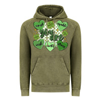 Vintage Olive st. patrick's day positive affirmations Vintage Hoodie - MaliasSmallBusiness