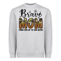 Heather Grey brave mom from son up to son down Heavyweight Sweatshirt - LillyAllenDesigns
