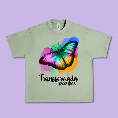 Transformada Por Dios Urban Heavy Tee Designed By Jahusdesignshop
