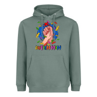 Sage Autism Mom Heavyweight Hoodie - CowGirlArtShop