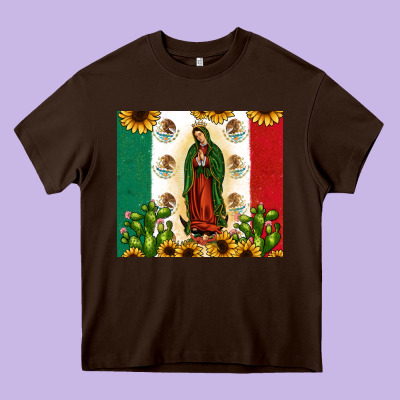 Our Lady Of Guadalupe Heavy Core Tee Designed By Jahusdesignshop