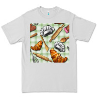 Dove Grey chef tools seamless pattern Premium Tee - BundleAndBundleShop