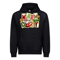 Black warm and cozy hot cocoa Urban Hoodie - FaDigitalArtStudio
