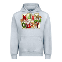 Heather Grey warm and cozy hot cocoa Urban Hoodie - FaDigitalArtStudio