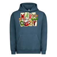Pigment Midnight Navy warm and cozy hot cocoa Urban Hoodie - FaDigitalArtStudio