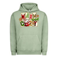 Pigment Oil Green warm and cozy hot cocoa Urban Hoodie - FaDigitalArtStudio