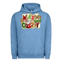 Pigment Pebble Blue warm and cozy hot cocoa Urban Hoodie - FaDigitalArtStudio