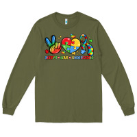 Army Green accept love understand Long Sleeve Tee - LillyAllenDesigns