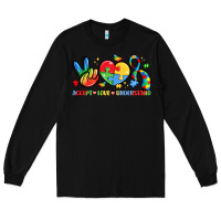 Black accept love understand Long Sleeve Tee - LillyAllenDesigns