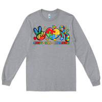 Heather Grey accept love understand Long Sleeve Tee - LillyAllenDesigns