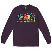 Plum accept love understand Long Sleeve Tee - LillyAllenDesigns