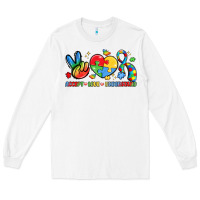 White accept love understand Long Sleeve Tee - LillyAllenDesigns