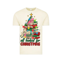 Vintage Arctic christmas book tree Vintage Tee - MaliasSmallBusiness