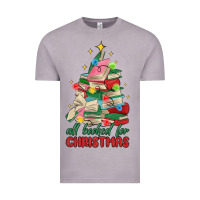 Vintage Zinc christmas book tree Vintage Tee - MaliasSmallBusiness