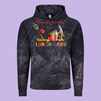 Cupids Favorite Lunch Lady Vintage Hoodie Designed By Maliassmallbusiness