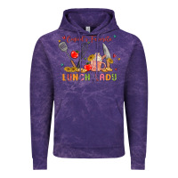 Cloud Purple cupids favorite lunch lady Vintage Hoodie - MaliasSmallBusiness